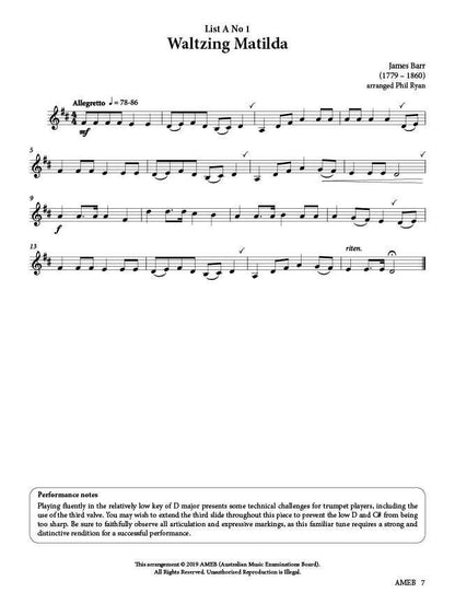 AMEB Trumpet Series 2 Grade 2 Book with Piano Accompaniment — view 3