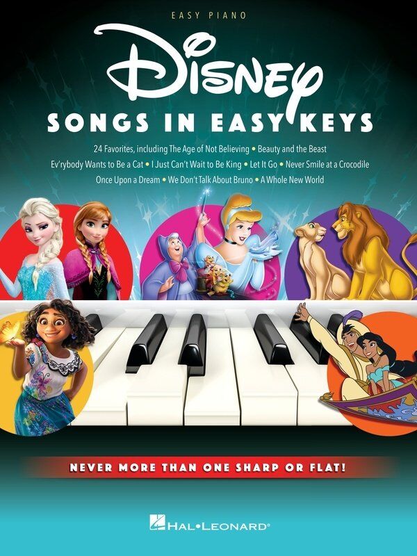 Disney Songs in Easy Keys for Easy Piano by Hal Leonard