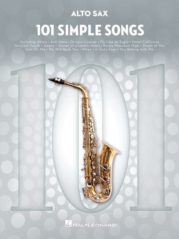 101 Simple Songs For Alto Sax (Hal Leonard)