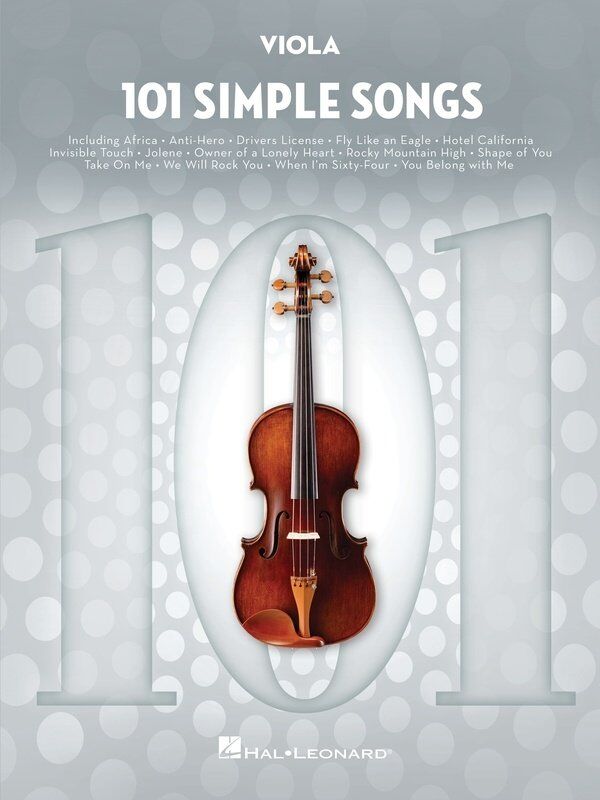 101 Simple Songs for Viola by Hal Leonard
