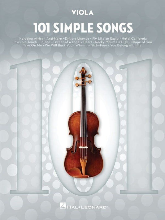 101 Simple Songs for Viola by Hal Leonard