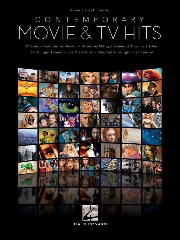 Contemporary Movie & TV Hits Songbook for Piano, Vocal & Guitar - 176 Pages, Includes 30 Songs from Popular Films and TV Shows