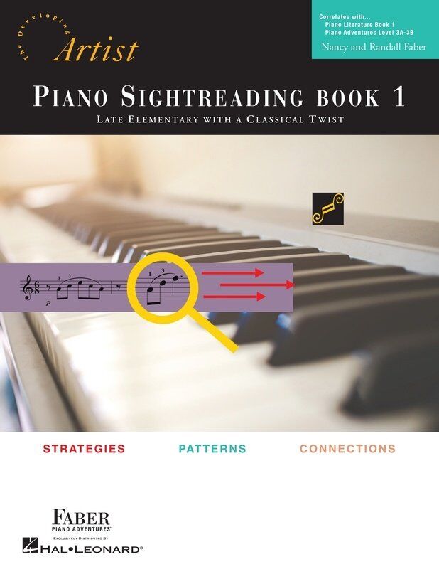 The Developing Artist Piano Sightreading Book 1 - Faber Piano Adventures, 96 Pages, Level 3A-3B