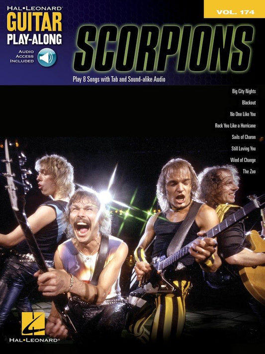 Scorpions — Guitar Play-Along Vol. 174, Guitar TAB, Book/Online Audio (Hal Leonard)