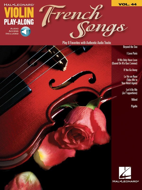 French Songs — Violin Play-Along Vol. 44, Book/Online Audio (Hal Leonard)