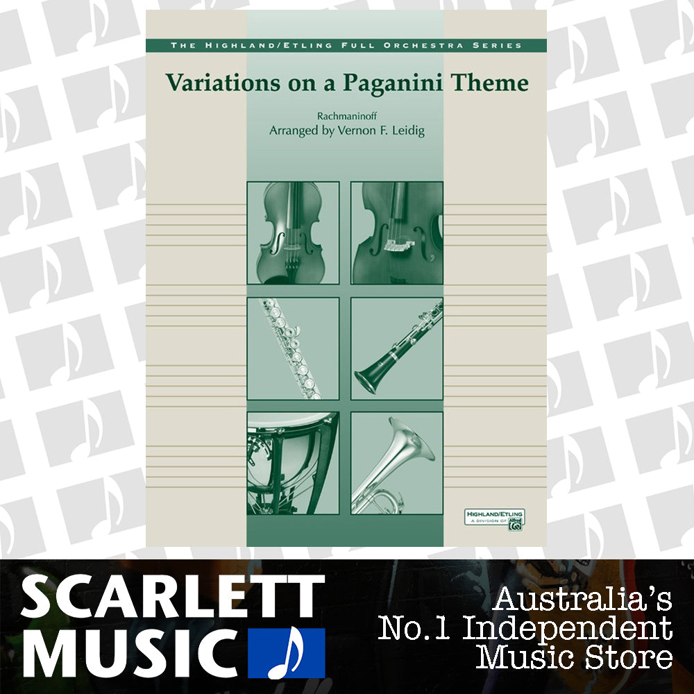 Variations on a Paganini Theme for Grade 4 Vocal Sheet Music — view 2