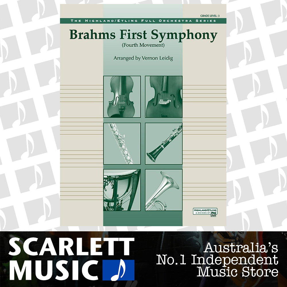 Brahms' 1st Symphony 4th Movement Full Orchestra Sheet Music Grade 3 — view 2