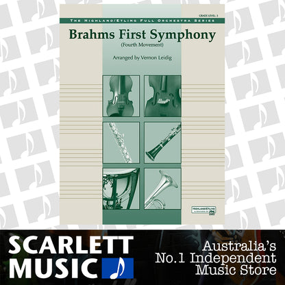 Brahms' 1st Symphony 4th Movement Full Orchestra Sheet Music Grade 3 — view 2