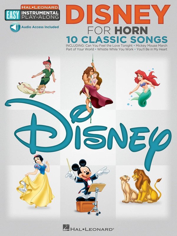 Disney for Horn — Easy Instrumental Play-Along, Book/Online Audio (Hal Leonard)