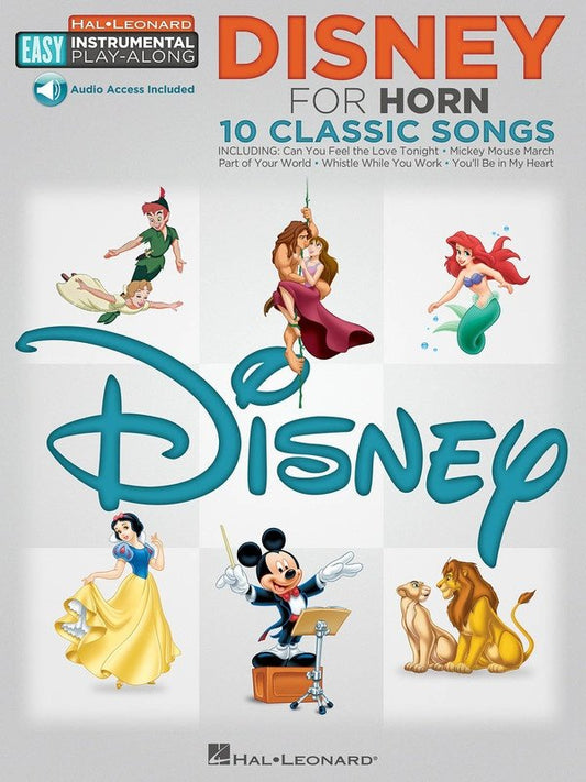 Disney for Horn — Easy Instrumental Play-Along, Book/Online Audio (Hal Leonard)