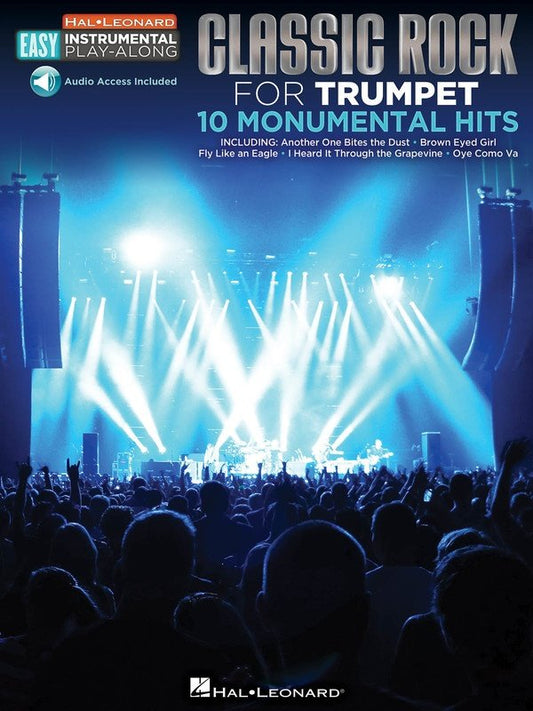 Classic Rock for Trumpet — Easy Instrumental Play-Along, Book/Online Audio (Hal Leonard)
