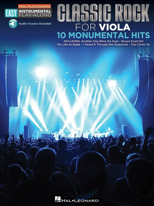 Classic Rock for Viola — Easy Instrumental Play-Along (Hal Leonard)
