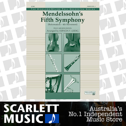5th Symphony Reformation 4th Mvt Full Orchestra Gr 3 — view 2