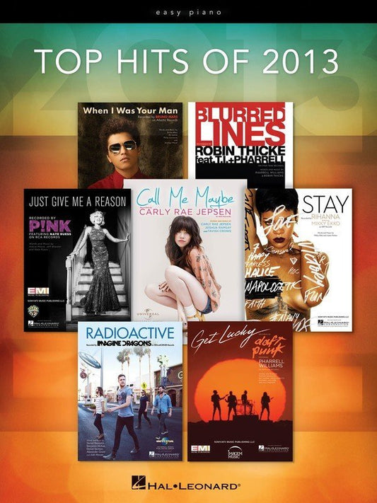 Top Hits of 2013 — Easy Piano with Lyrics (Hal Leonard)