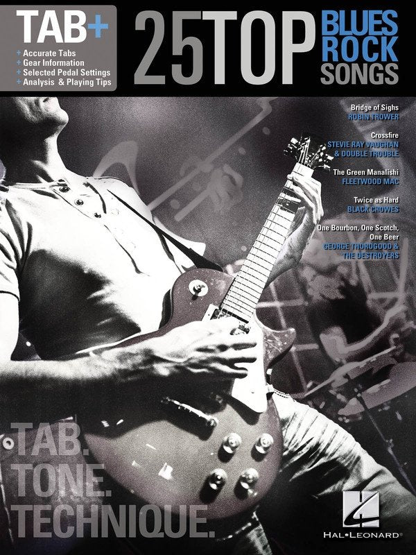 25 Top Blues/Rock Songs — Guitar Recorded Version, Guitar TAB (Hal Leonard)