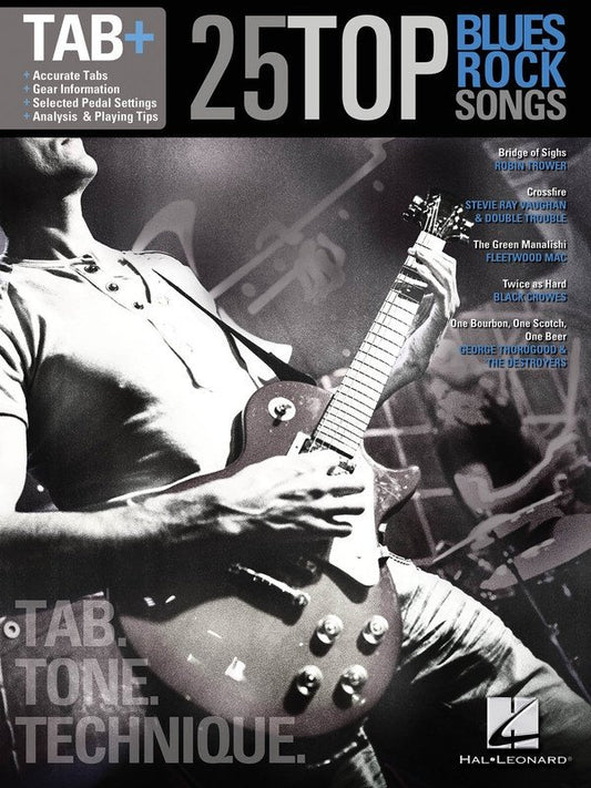 25 Top Blues/Rock Songs — Guitar Recorded Version, Guitar TAB (Hal Leonard)