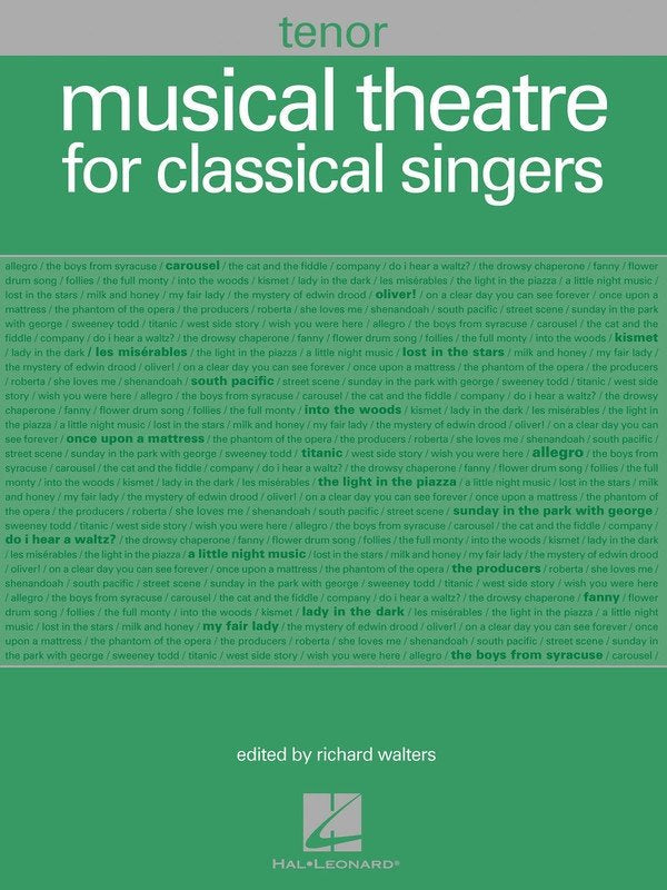 Musical Theatre for Classical Singers — Tenor (Hal Leonard)
