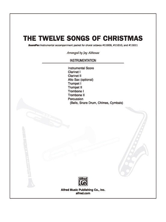 Twelve Songs of Christmas S/PAX Choral Sheet Music