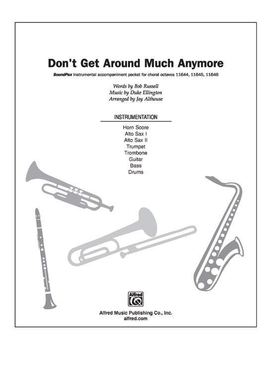 Dont Get Around Much Anymore Soundpax Arr Althouse