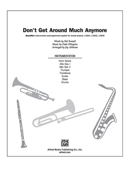 Dont Get Around Much Anymore Soundpax Arr Althouse
