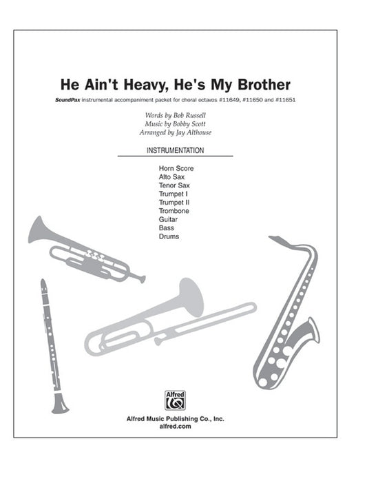 He Aint Heavy Hes My Brother Soundpax Arr Althouse