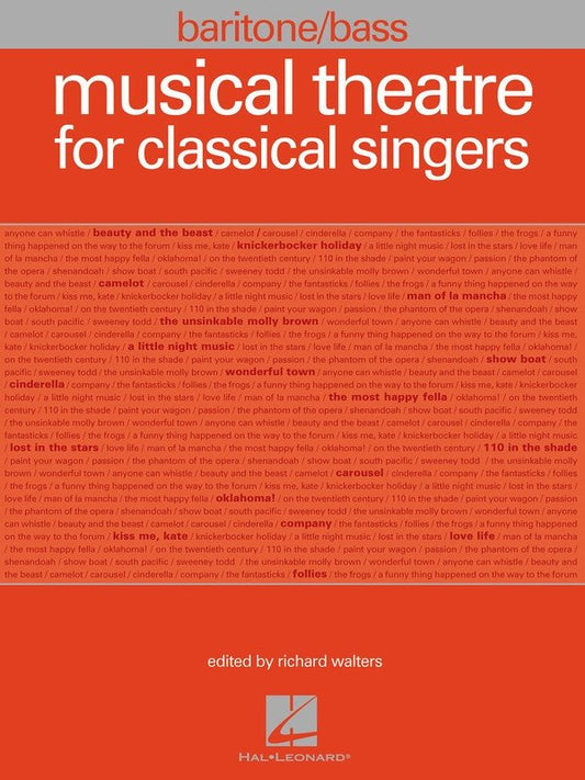 Musical Theatre for Classical Singers — Baritone/Bass (Hal Leonard)