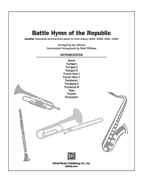 Battle Hymn of the Republic S/PAX Arr Althouse Choral Sheet Music