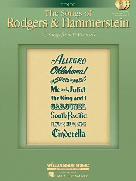 Songs of Rodgers and Hammerstein — Tenor, Book/2CD (Hal Leonard)