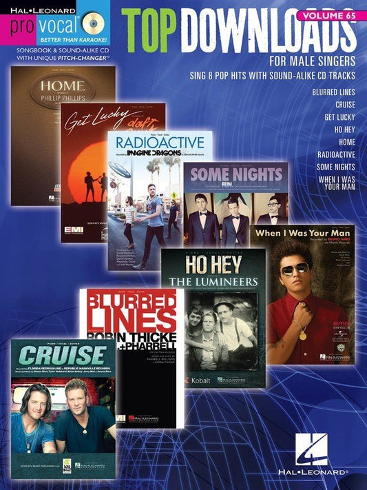 Top Downloads — Pro Vocal Men's Edition Vol. 65, Book/CD (Hal Leonard)