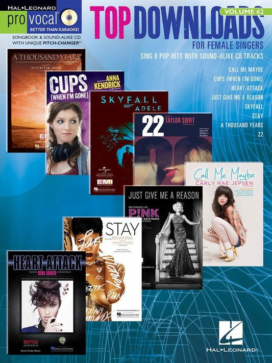Top Downloads — Pro Vocal Women's Edition Vol. 62, Book/CD (Hal Leonard)