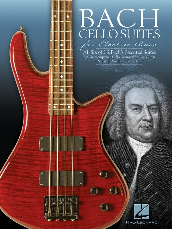 Bach Cello Suites for Electric Bass Guitar TAB with Standard Notation 104 Pages Hal Leonard