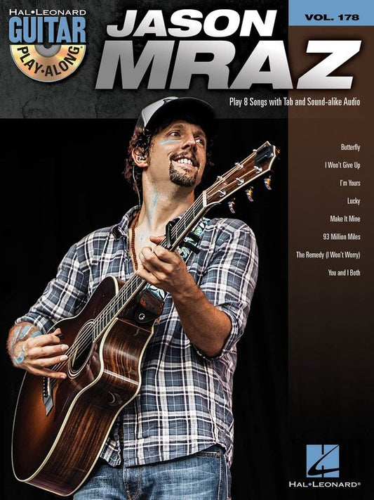 Jason Mraz — Guitar Play-Along Vol. 178, Book/CD (Hal Leonard)