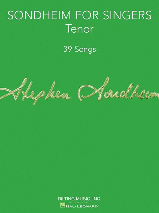 Sondheim for Singers — Tenor (Rilting Music, Inc.)