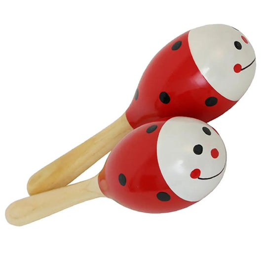 OneTribe Wooden Ladybug Maracas L:210 D:61