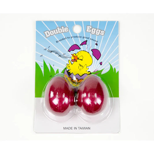 Egg Shakers Pair - Wine Red Blister Pack
