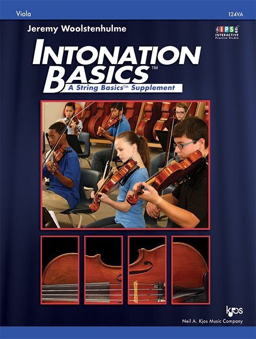 Intonation Basics Viola by Jeremy Woolstenhulme - 48 Pages, Kjos Music Company, Includes Instructional Videos, Suitable for 1st & 2nd Year Players