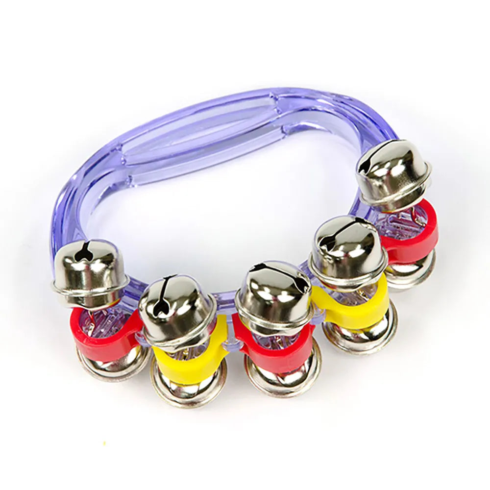 Sleigh Bells - 10 Quality Plated Jingles on Colorful Plastic Frame