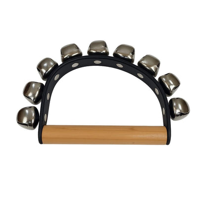 OneTribe Sleigh Bells - 9 Bells with Wooden Hand Grip — view 3