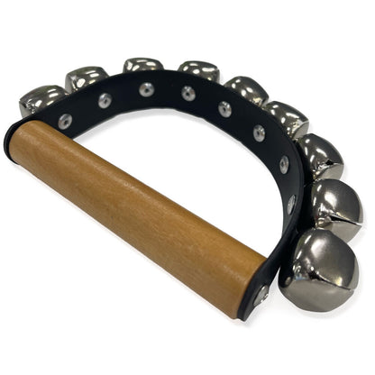 OneTribe Sleigh Bells - 9 Bells with Wooden Hand Grip — view 2