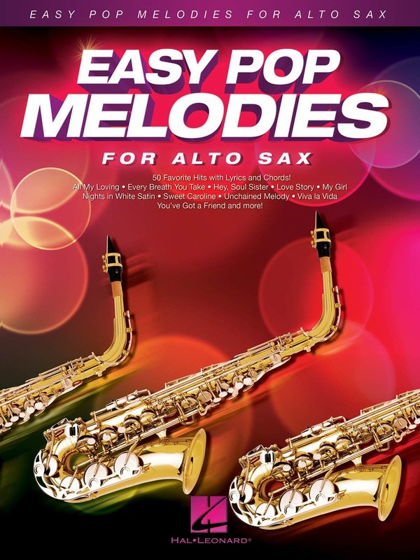 Easy Pop Melodies For Alto Sax (Hal Leonard)