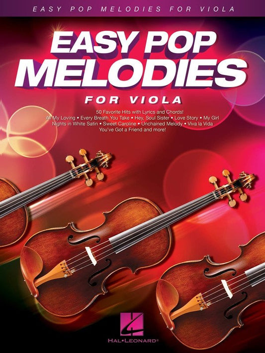 Easy Pop Melodies for Viola (Hal Leonard)