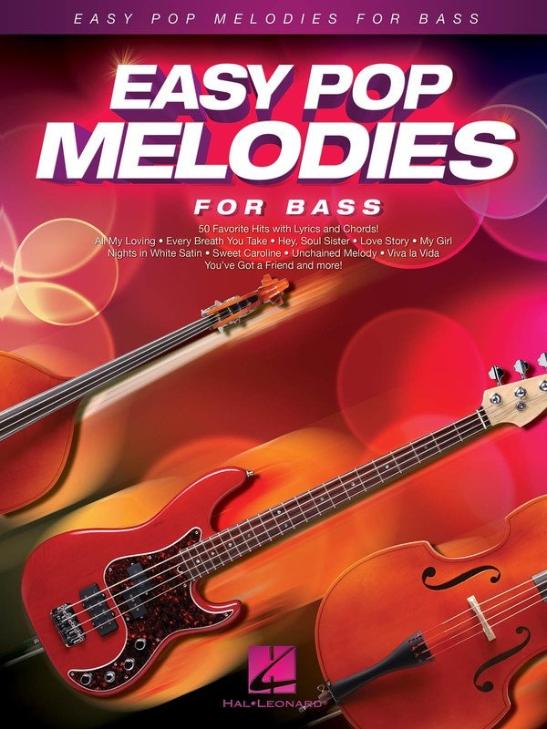 Easy Pop Melodies for Double Bass - 50 Arrangements with Lyrics and Chord Symbols, 64 Pages, Hal Leonard