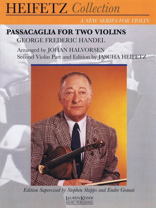 Handel - Passacaglia For Two Violins (Softcover Book)