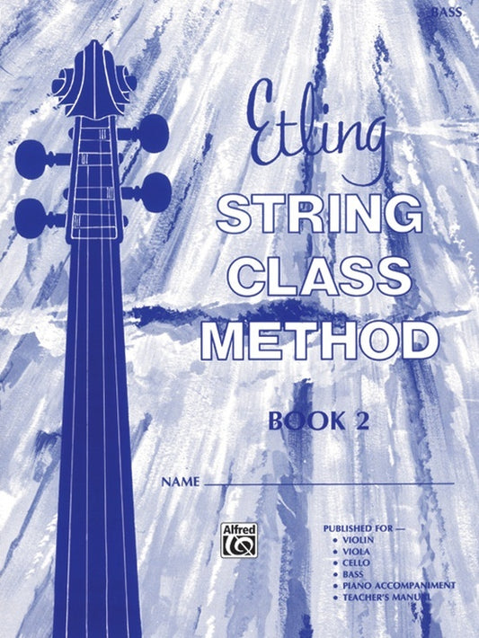 Etling String Class Method Book 2 Double Bass