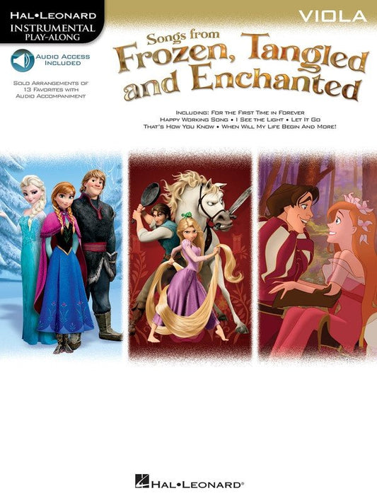 Songs from Frozen, Tangled & Enchanted — Viola Solo, Book/Online Audio (Hal Leonard)