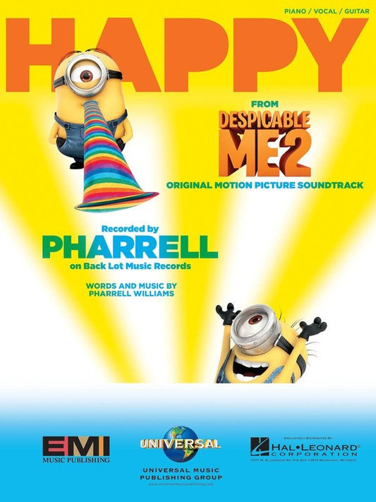 Happy (from Despicable Me 2) — Piano/Vocal/Guitar Sheet Music (Hal Leonard)