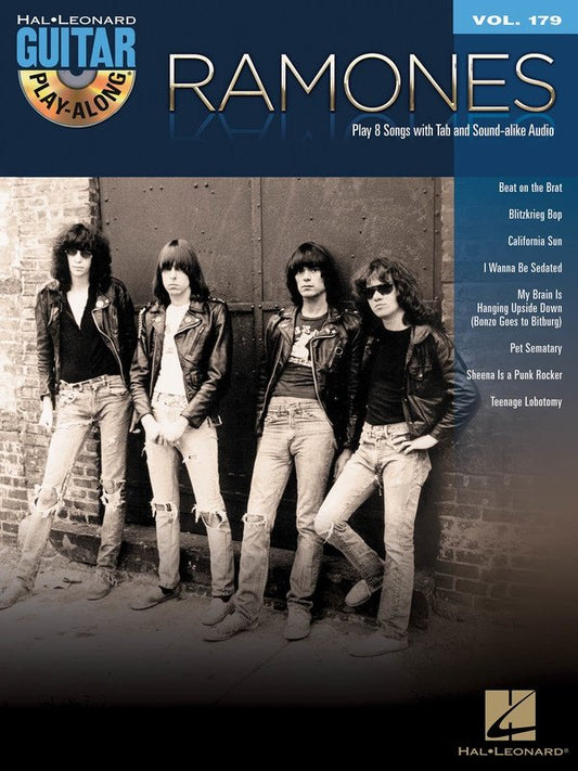 Ramones — Guitar Play-Along Vol. 179, Book/CD (Hal Leonard)