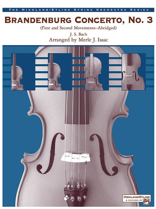 Brandenburg Concerto No 3 String Orchestra Sheet Music Grade 3