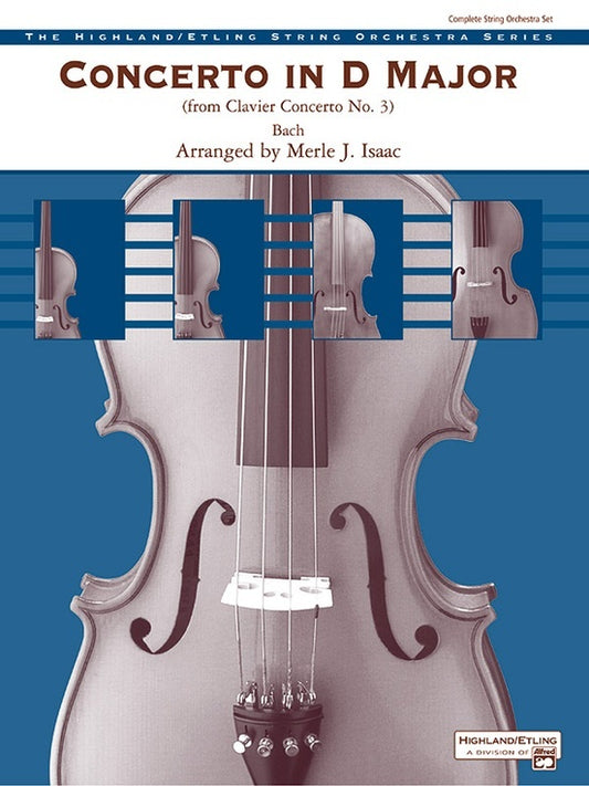 Concerto In D String Orchestra Gr 3 Conductor Score