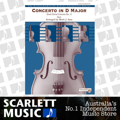 Concerto In D String Orchestra Gr 3 Conductor Score — view 2